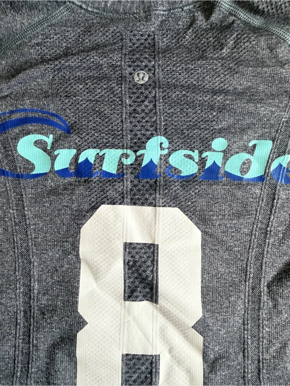 Lululemon Gray Athletic Long Sleeve Top surfside